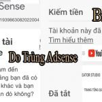 Nguyên nhân và cách xử lý bị tắt kiếm tiền do trùng Adsense